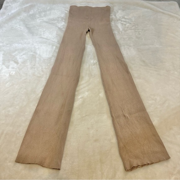 JLuxLabel Tan Ribbed High Waist Yoga Comfy Pants Size Medium - Picture 6 of 15